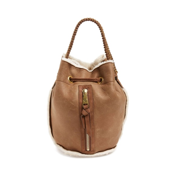 Tory Burch Shearling Fur Drawstring Bag NWT - Picture 5 of 6